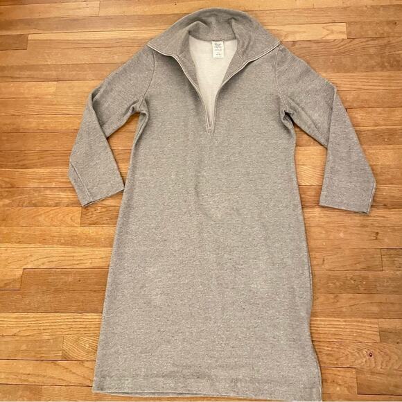 Weekenders gray turtleneck knee length sweater dress size medium M b21 - Picture 4 of 5